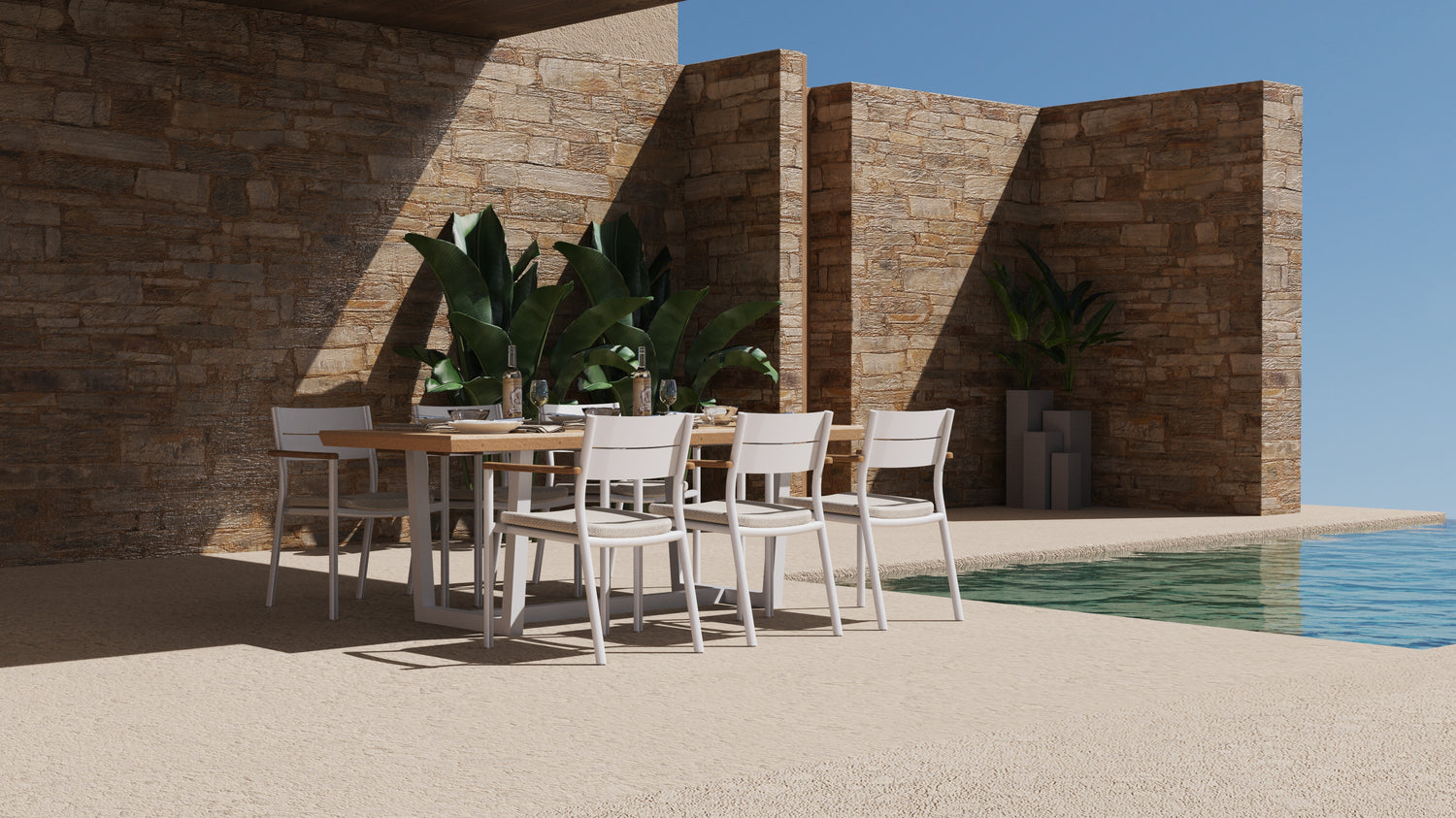 DIAMOND EDGE & OVIEADO DINING SET
