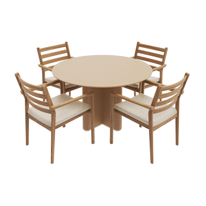 CROSS LEG & CUBA DINING SET