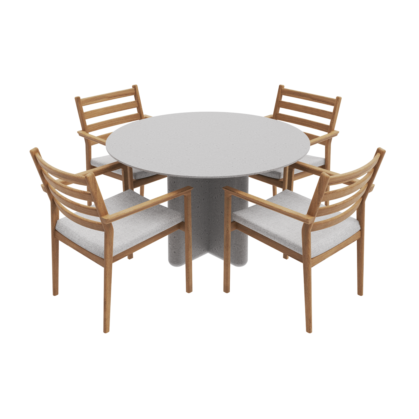 CROSS LEG & CUBA DINING SET