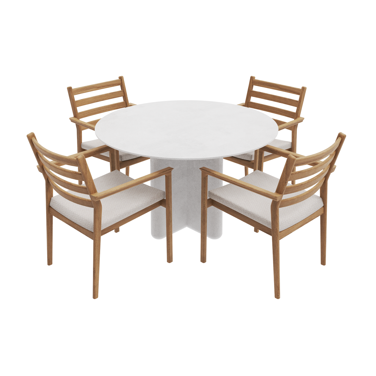 CROSS LEG & CUBA DINING SET