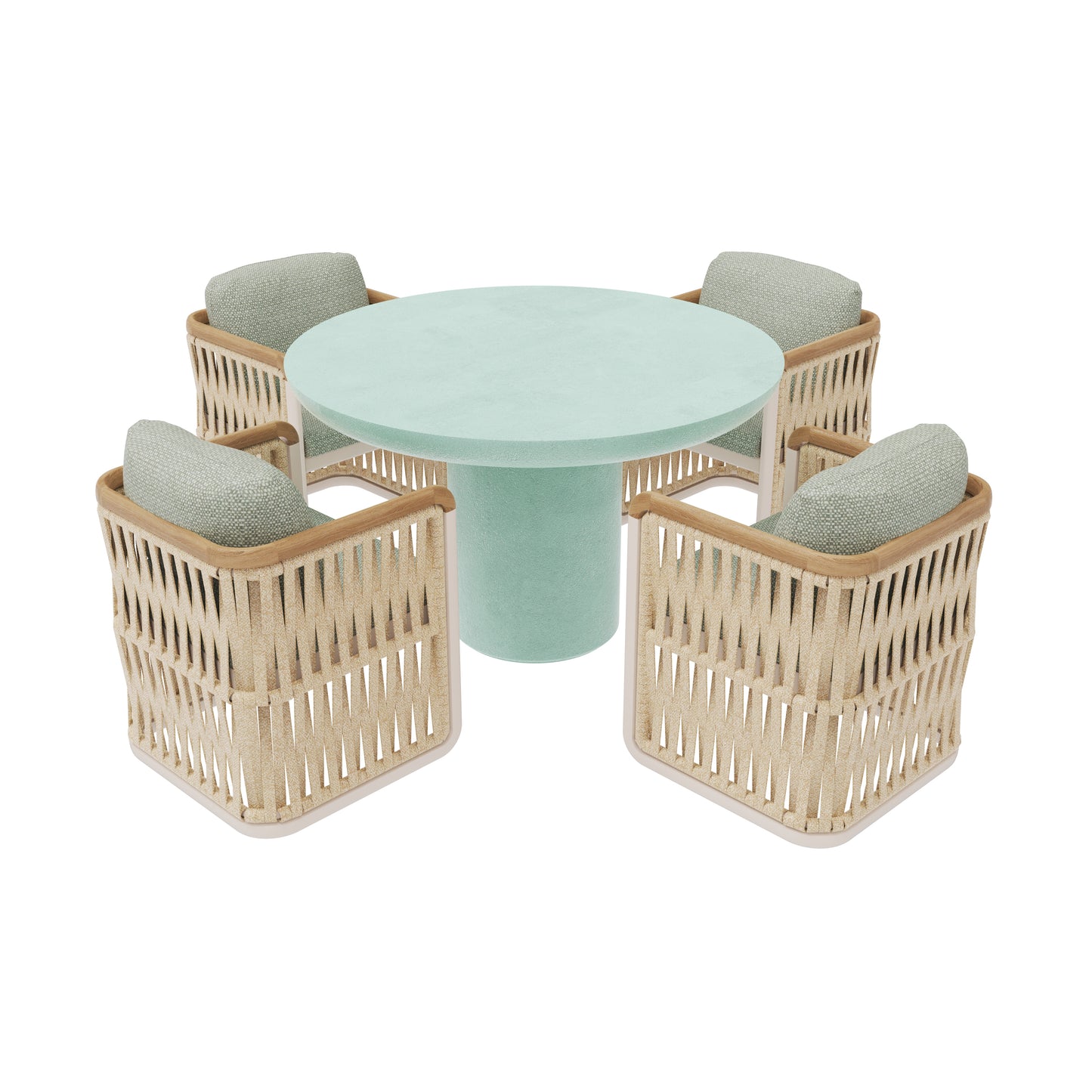 ARCHY DINING CHAIR - ROUND DINING TABLE