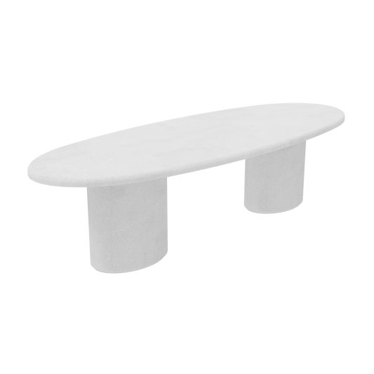 OVAL TWIN LEG DINING TABLE