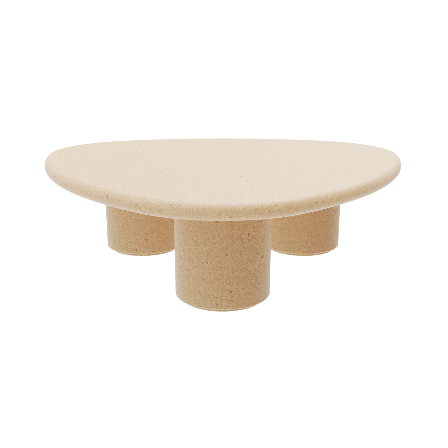 ROTARY CYLINDER LEG COFFEE TABLE