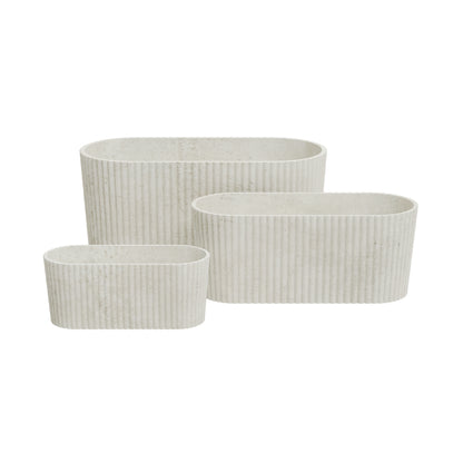 OVAL LINE POT SET 3